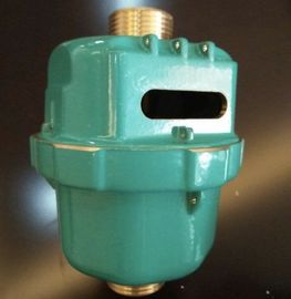 Volumetric Water Meter Body Green Color Flow Meter Body For Cold Water DN15